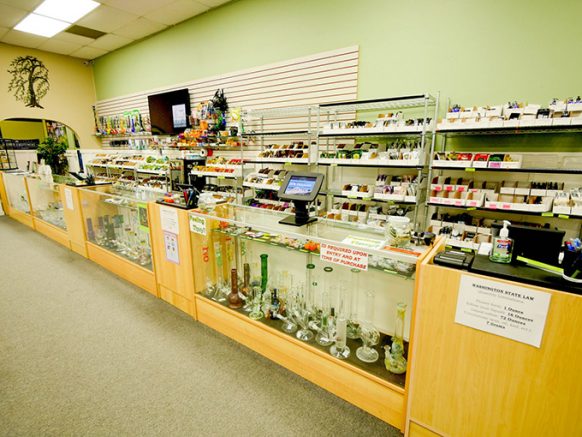 Angle Display | Pot Shop Bellingham | Marijuana Dispensary | Cannabis Store | Green Leaf Recreational