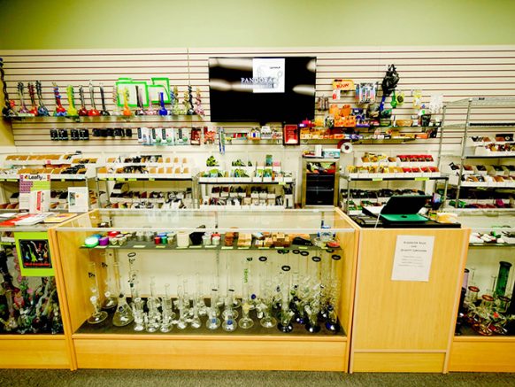 Wall Display | Pot Shop Bellingham | Marijuana Dispensary | Cannabis Store | Green Leaf Recreational